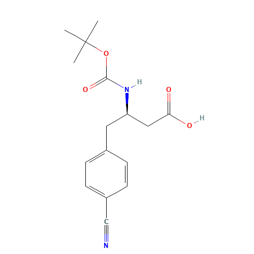 BOC-(R)-3-AMINO-4-(4-CYANO-PHENYL)-BUTYRIC ACID (CAS: 269726-86-5) - Related Chemical Product