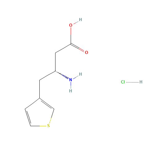 (R)-3-AMINO-4-(3-THIENYL)BUTANOIC ACID HYDROCHLORIDE (CAS: 269726-91-2) - Related Chemical Product