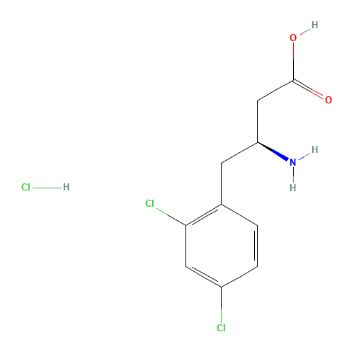 (S)-3-AMINO-4-(2,4-DICHLOROPHENYL)BUTANOIC ACID HYDROCHLORIDE (CAS: 270063-47-3) - Related Chemical Product