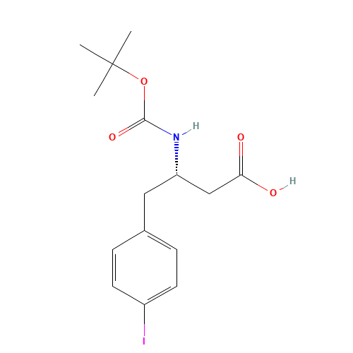 BOC-(S)-3-AMINO-4-(4-IODO-PHENYL)-BUTYRIC ACID (CAS: 270065-71-9) - Related Chemical Product
