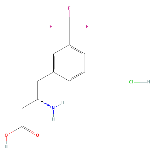 (S)-3-AMINO-4-(3-TRIFLUOROMETHYLPHENYL)BUTANOIC ACID HYDROCHLORIDE (CAS: 270065-76-4) - Related Chemical Product