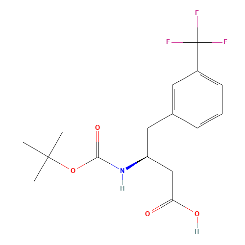 BOC-(S)-3-AMINO-4-(3-TRIFLUOROMETHYL-PHENYL)-BUTYRIC ACID (CAS: 270065-77-5) - Related Chemical Product