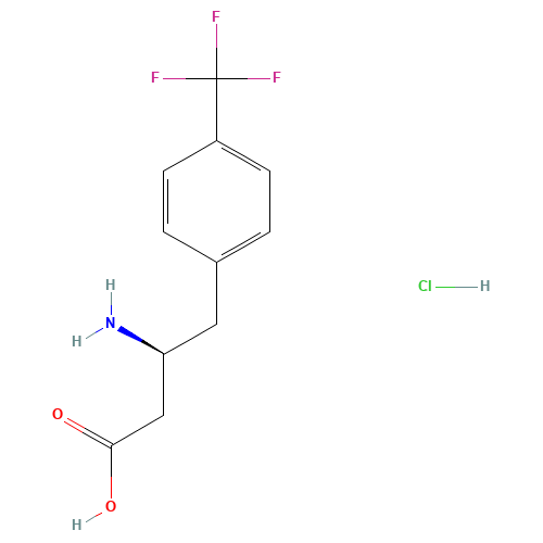(S)-3-AMINO-4-(4-TRIFLUOROMETHYLPHENYL)BUTANOIC ACID HYDROCHLORIDE (CAS: 270065-79-7) - Related Chemical Product