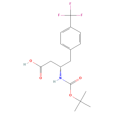 BOC-(S)-3-AMINO-4-(4-TRIFLUOROMETHYL-PHENYL)-BUTYRIC ACID (CAS: 270065-80-0) - Related Chemical Product