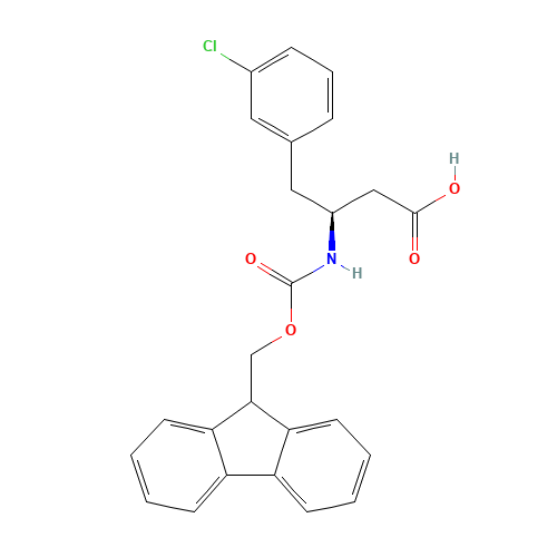 FMOC-(S)-3-AMINO-4-(3-CHLORO-PHENYL)-BUTYRIC ACID (CAS: 270596-40-2) - Related Chemical Product