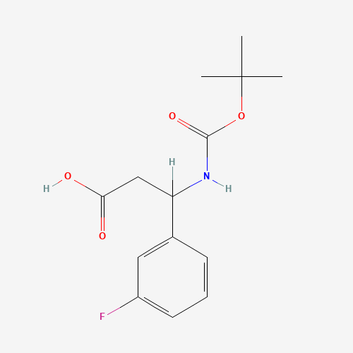 3-[(TERT-BUTOXYCARBONYL)AMINO]-3-(3-FLUOROPHENYL)PROPANOIC ACID (CAS: 284493-59-0) - Related Chemical Product