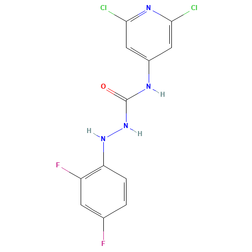 N1-(2,6-DICHLORO-4-PYRIDYL)-2-(2,4-DIFLUOROPHENYL)HYDRAZINE-1-CARBOXAMIDE (CAS: 286436-18-8) - Related Chemical Product