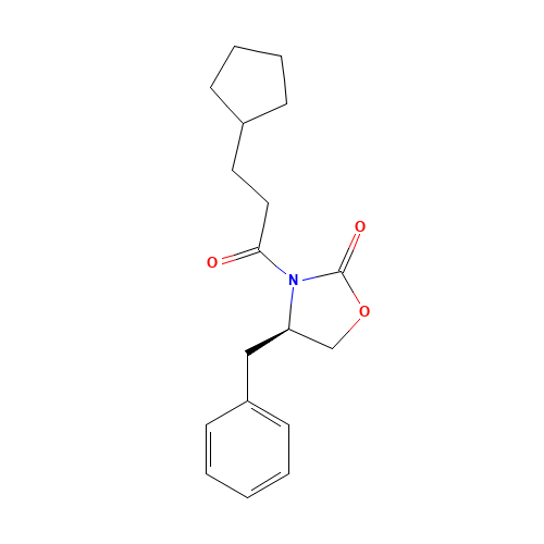 (R)-4-BENZYL-3-(3-CYCLOPENTYL-PROPIONYL)-OXAZOLIDIN-2-ONE (CAS: 289677-10-7) - Related Chemical Product