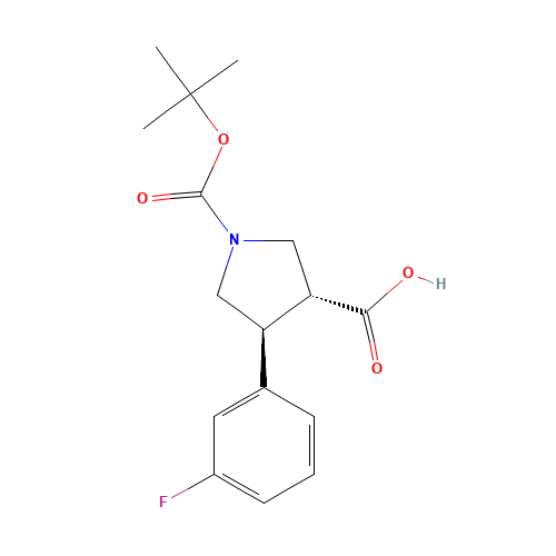 BOC-(TRANS)-4-(3-FLUORO-PHENYL)-PYRROLIDINE-3-CARBOXYLIC ACID (CAS: 301226-53-9) - Related Chemical Product