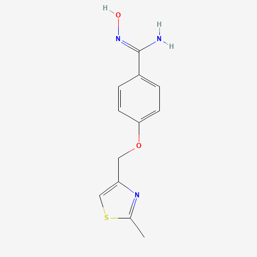 N'-HYDROXY-4-[(2-METHYL-1,3-THIAZOL-4-YL)METHOXY]BENZENECARBOXIMIDAMIDE (CAS: 306935-19-3) - Related Chemical Product