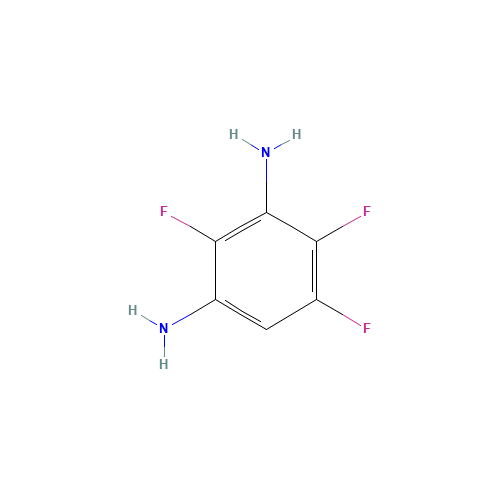 2,4,5-TRIFLUORO-1,3-PHENYLENEDIAMINE (CAS: 321182-37-0) - Chemical Structure and Molecular Formula 