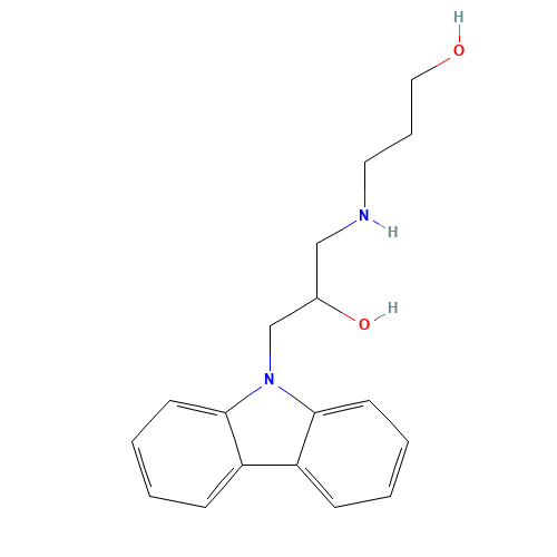 3-(3-CARBAZOL-9-YL-2-HYDROXY-PROPYLAMINO)-PROPAN-1-OL (CAS: 324773-66-2) - Related Chemical Product
