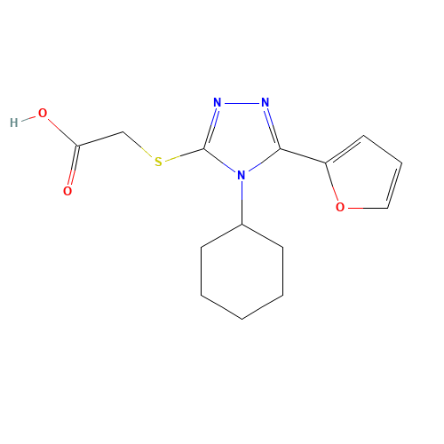 (4-CYCLOHEXYL-5-FURAN-2-YL-4 H-[1,2,4]TRIAZOL-3-YLSULFANYL)-ACETIC ACID (CAS: 337487-27-1) - Related Chemical Product