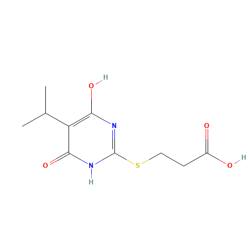 3-(4-HYDROXY-5-ISOPROPYL-6-OXO-1,6-DIHYDRO-PYRIMIDIN-2-YLSULFANYL)-PROPIONIC ACID (CAS: 337499-88-4) - Related Chemical Product