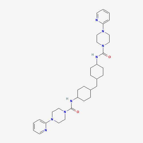 N,N'-(METHYLENEDICYCLOHEXYL)BIS[4-(2-PYRIDYL)-1-PIPERAZINECARBOXAMIDE] (CAS: 337511-95-2) - Related Chemical Product