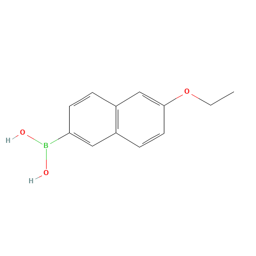 6-Ethoxy-2-naphthaleneboronic acid (CAS: 352525-98-5) - Chemical Structure and Molecular Formula 