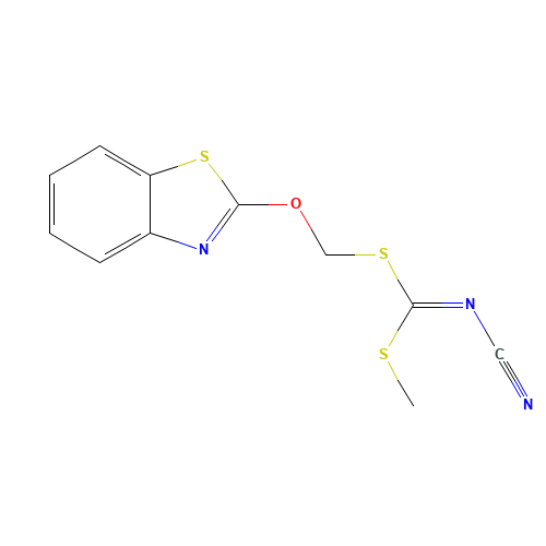 [(BENZO[D]THIAZOL-2-YLOXY)METHYL] METHYLCYANOCARBONIMIDODITHIOATE (CAS: 353254-74-7) - Related Chemical Product