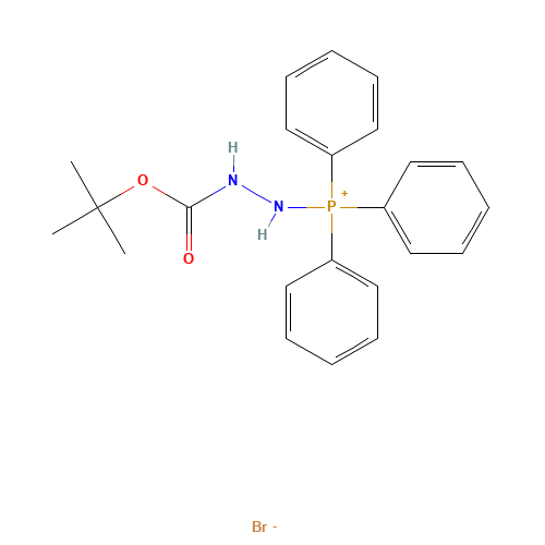 1-(T-BUTYLOXYCARBONYL)-2-TRIPHENYLPHOSPHONIUMHYDRAZINE BROMIDE (CAS: 356534-53-7) - Related Chemical Product