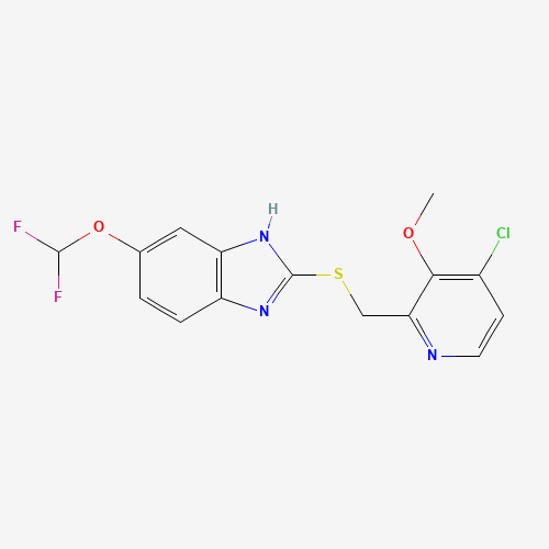 5-(Difluoromethoxy)-2[[(4-chloro-3-methoxy-2-pyridinyl)methyl]-thio]-1H-benzimidazole (CAS: 368890-20-4) - Related Chemical Product