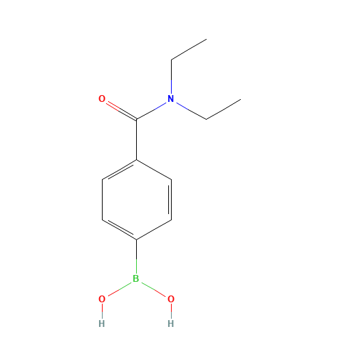 4-(N,N-DIETHYLAMINOCARBONYL)PHENYLBORONIC ACID (CAS: 389621-80-1) - Chemical Structure and Molecular Formula 