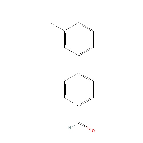 4-(3-METHYLPHENYL)BENZALDEHYDE (CAS: 400744-83-4) - Chemical Structure and Molecular Formula 