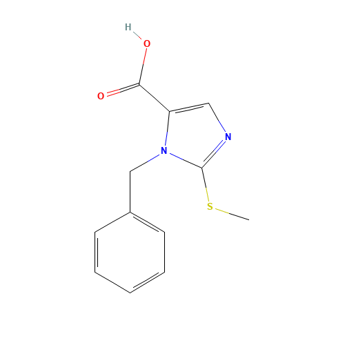 1-BENZYL-2-(METHYLSULFANYL)-1H-IMIDAZOLE-5-CARBOXYLIC ACID (CAS: 403479-30-1) - Related Chemical Product