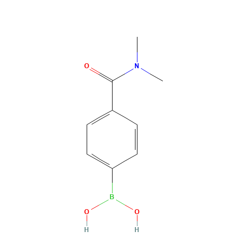 4-(N,N-DIMETHYLAMINOCARBONYL)PHENYLBORONIC ACID (CAS: 405520-68-5) - Chemical Structure and Molecular Formula 