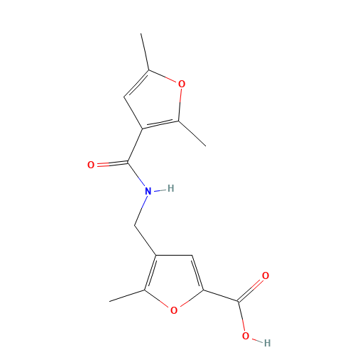 4-([(2,5-DIMETHYL-FURAN-3-CARBONYL)-AMINO]-METHYL)-5-METHYL-FURAN-2-CARBOXYLIC ACID (CAS: 430448-79-6) - Related Chemical Product