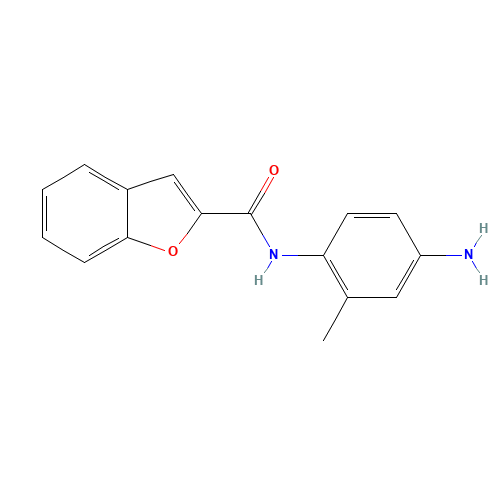 BENZOFURAN-2-CARBOXYLIC ACID (4-AMINO-2-METHYL-PHENYL)-AMIDE (CAS: 433252-24-5) - Chemical Structure and Molecular Formula 