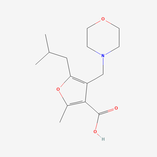 5-ISOBUTYL-2-METHYL-4-MORPHOLIN-4-YLMETHYL-FURAN-3-CARBOXYLIC ACID (CAS: 435341-87-0) - Related Chemical Product