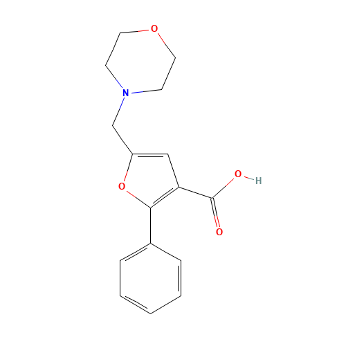 5-MORPHOLIN-4-YLMETHYL-2-PHENYL-FURAN-3-CARBOXYLIC ACID (CAS: 435341-95-0) - Related Chemical Product
