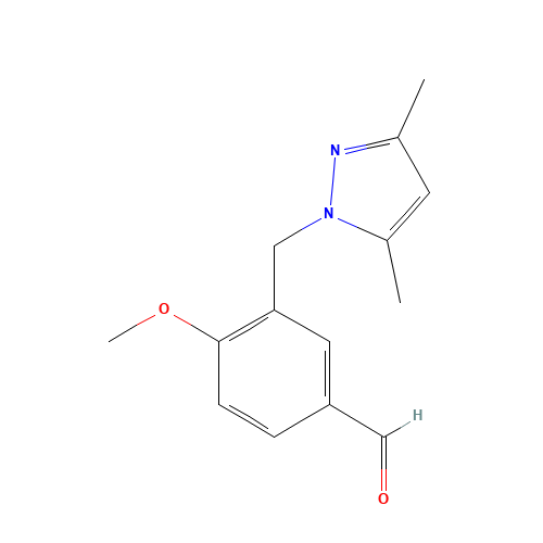 3-(3,5-DIMETHYL-PYRAZOL-1-YLMETHYL)-4-METHOXY-BENZALDEHYDE (CAS: 436086-91-8) - Related Chemical Product