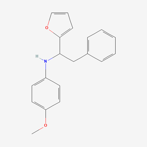 (1-FURAN-2-YL-2-PHENYL-ETHYL)-(4-METHOXY-PHENYL)-AMINE (CAS: 436087-20-6) - Related Chemical Product