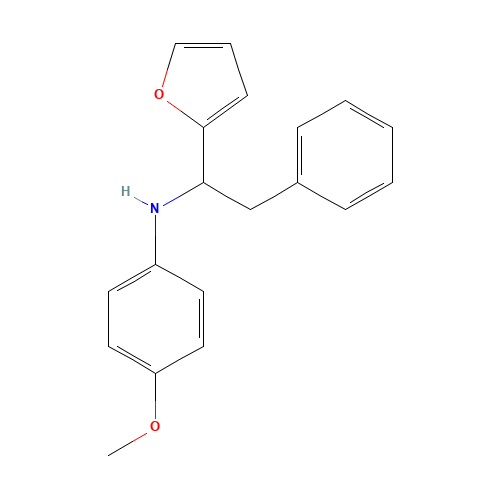 (1-FURAN-2-YL-2-PHENYL-ETHYL)-(4-METHOXY-PHENYL)-AMINE (CAS: 436087-20-6) - Related Chemical Product