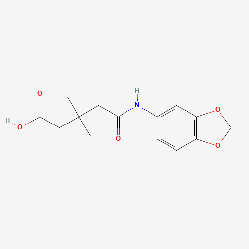 4-(BENZO[1,3]DIOXOL-5-YLCARBAMOYL)-3,3-DIMETHYL-BUTYRIC ACID (CAS: 436088-57-2) - Related Chemical Product