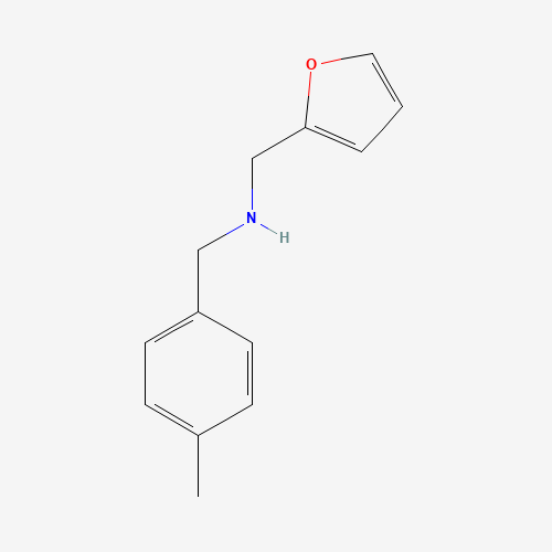 FURAN-2-YLMETHYL-(4-METHYL-BENZYL)-AMINE (CAS: 436099-83-1) - Chemical Structure and Molecular Formula 