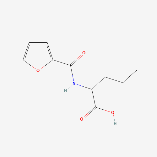 2-[(FURAN-2-CARBONYL)-AMINO]-PENTANOIC ACID (CAS: 436855-71-9) - Chemical Structure and Molecular Formula 