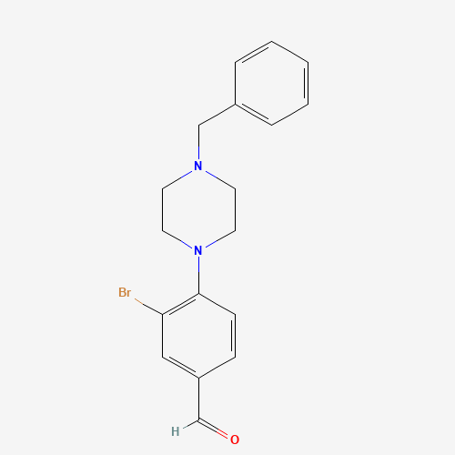 4-(4-BENZYL-1-PIPERAZINO)-3-BROMO-BENZALDEHYDE (CAS: 443777-04-6) - Related Chemical Product