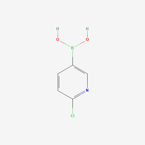 2-Chloropyridine-5-boronic acid (CAS: 444120-91-6) - Chemical Structure and Molecular Formula 