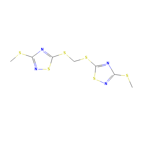 BIS(3-METHYLTHIO-1,2,4-THIADIAZOL-5-YLTHIO)METHANE (CAS: 444791-15-5) - Related Chemical Product
