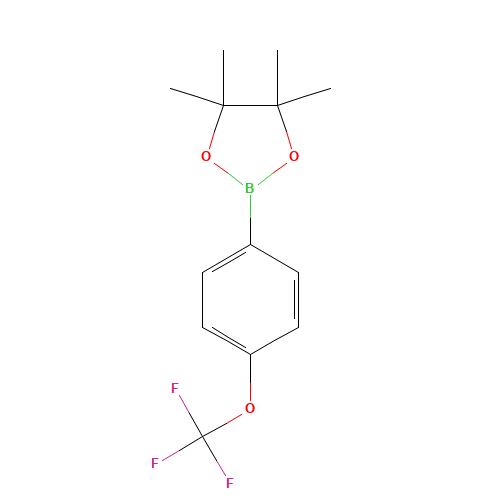 4,4,5,5-TETRAMETHYL-2-(4-TRIFLUOROMETHOXYPHENYL)-1,3,2-DIOXABOROLANE (CAS: 474709-28-9) - Related Chemical Product