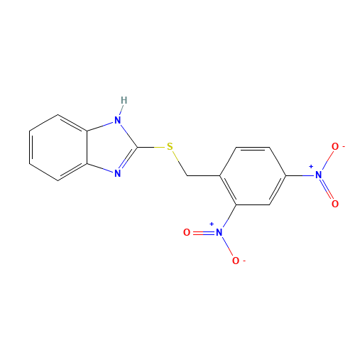 2-(2,4-DINITROBENZYLTHIO)-1H-BENZO[D]IMIDAZOLE (CAS: 475977-79-8) - Related Chemical Product