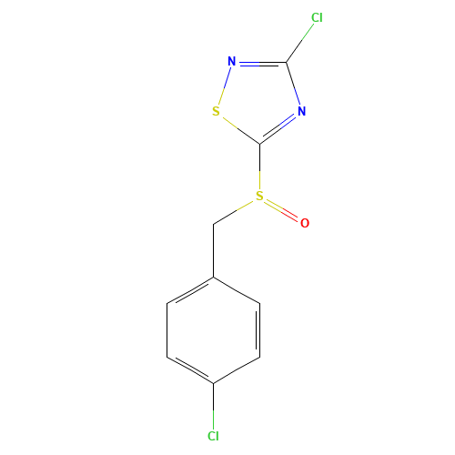3-CHLORO-5-(4-CHLOROBENZYLSULFINYL)-1,2,4-THIADIAZOLE (CAS: 486997-65-3) - Related Chemical Product