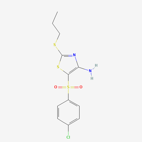 4-AMINO-5-(4-CHLOROPHENYLSULFONYL)-2-(PROPYLTHIO)THIAZOLE (CAS: 494763-20-1) - Related Chemical Product