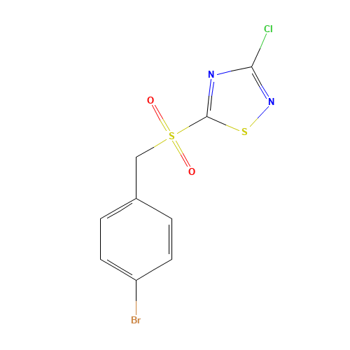 5-(4-BROMOBENZYLSULFONYL)-3-CHLORO-1,2,4-THIADIAZOLE (CAS: 494763-24-5) - Related Chemical Product