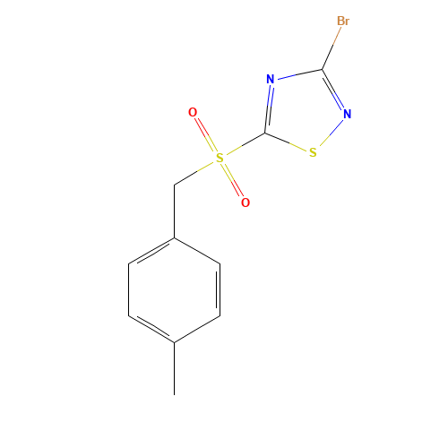 3-BROMO-5-(4-METHYLBENZYLSULFONYL)-1,2,4-THIADIAZOLE (CAS: 494763-25-6) - Related Chemical Product