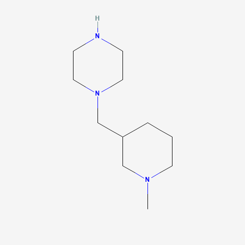 1-(N-METHYLPIPERIDIN-3-YL-METHYL)PIPERAZINE (CAS: 496808-03-8) - Chemical Structure and Molecular Formula 