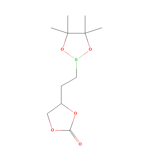 2-(1,3-DIOXOLAN-2-ON-4-YL)-1-ETHYLBORONIC ACID PINACOL ESTER (CAS: 501014-47-7) - Chemical Structure and Molecular Formula 