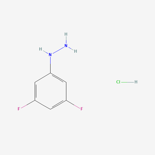 3,5-Difluorophenylhydrazine hydrochloride (CAS: 502496-27-7) - Chemical Structure and Molecular Formula 