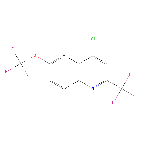4-CHLORO-6-(TRIFLUOROMETHOXY)-2-(TRIFLUOROMETHYL)QUINOLINE (CAS: 503148-24-1) - Related Chemical Product